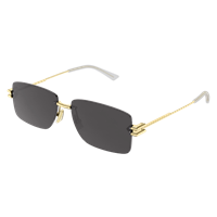 Occhiali da sole Bottega Veneta Uomo BV1126S002 GOLD GOLD GREY58 - BV1126S002 GOLD GOLD GREY58